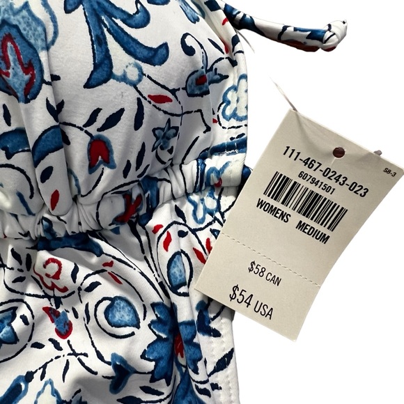 Abercrombie & Fitch one piece floral printed swimsuit with open back size M NWT - Picture 5 of 14